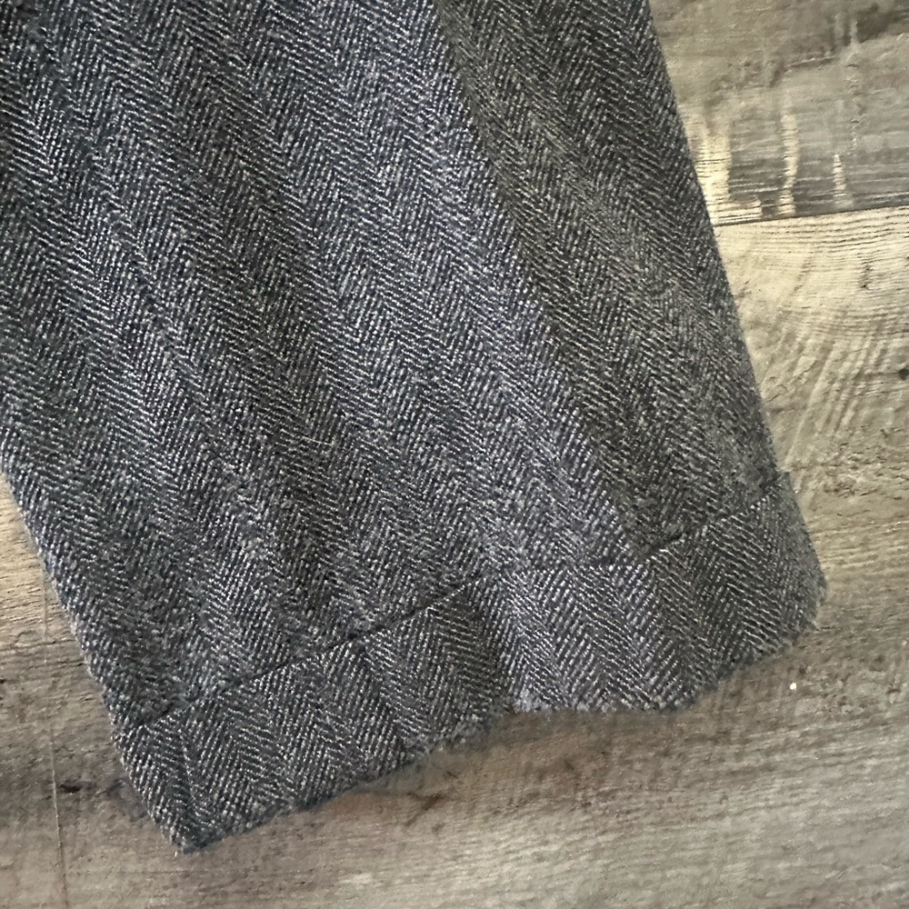Vintage Black and Grey Ann Taylor Women’s Wool Tailored Pants/Trousers Size 4 - Picture 3 of 7